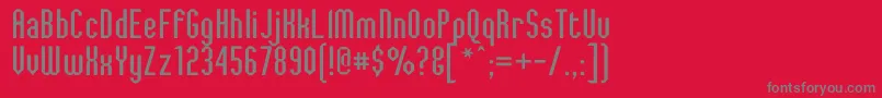JaggedDreams Font – Gray Fonts on Red Background