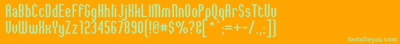 JaggedDreams Font – Green Fonts on Orange Background