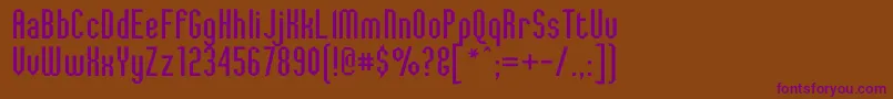 JaggedDreams Font – Purple Fonts on Brown Background