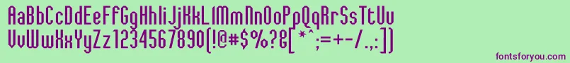 JaggedDreams Font – Purple Fonts on Green Background