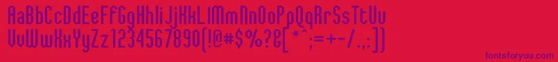 JaggedDreams Font – Purple Fonts on Red Background