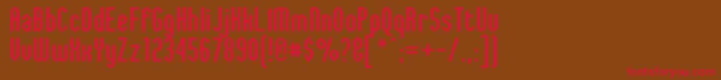 JaggedDreams Font – Red Fonts on Brown Background