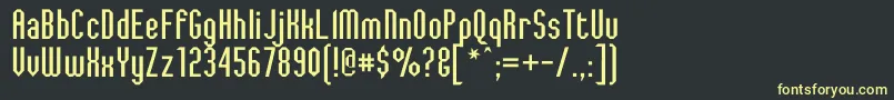 JaggedDreams Font – Yellow Fonts on Black Background