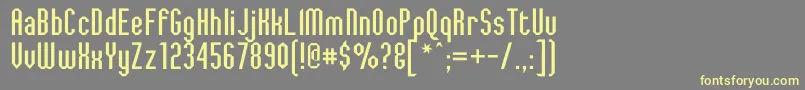 JaggedDreams Font – Yellow Fonts on Gray Background