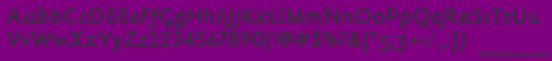 ForkbearditcTt-Schriftart – Schwarze Schriften auf violettem Hintergrund