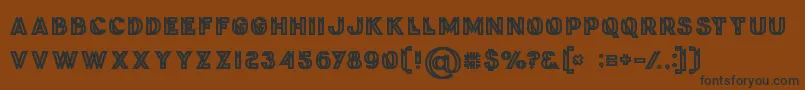 Phantombold Font – Black Fonts on Brown Background