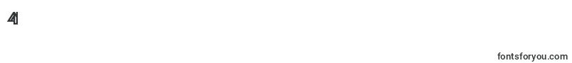 フォントPhantombold – フォント数字4