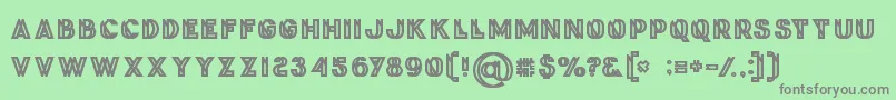 Phantombold Font – Gray Fonts on Green Background