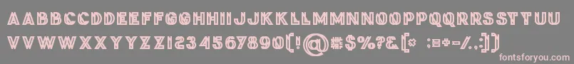 Phantombold Font – Pink Fonts on Gray Background