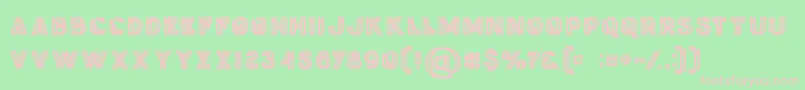 Phantombold Font – Pink Fonts on Green Background