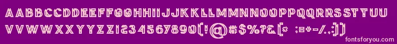 Phantombold Font – Pink Fonts on Purple Background