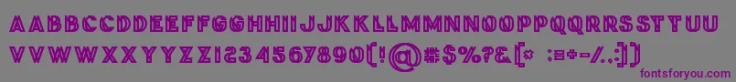 Phantombold Font – Purple Fonts on Gray Background