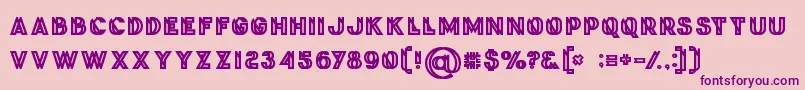 Phantombold Font – Purple Fonts on Pink Background