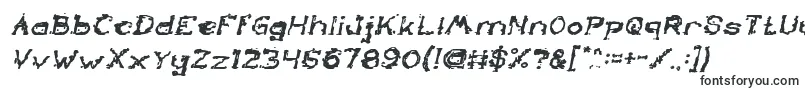 Шрифт TheLazyDogBoldItalic – причудливые шрифты