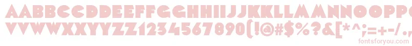 SanasoftBlondie.Kz Font – Pink Fonts on White Background