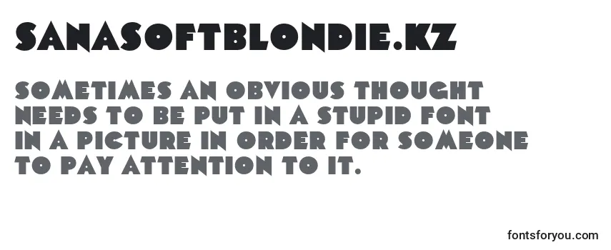 SanasoftBlondie.Kz Font