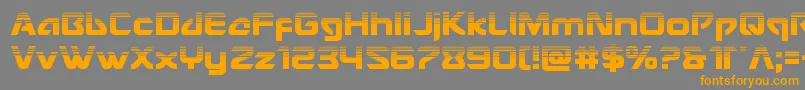Шрифт Usangelhalf – оранжевые шрифты на сером фоне