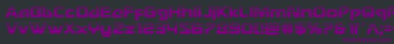 Usangelhalf Font – Purple Fonts on Black Background