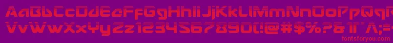 Usangelhalf Font – Red Fonts on Purple Background