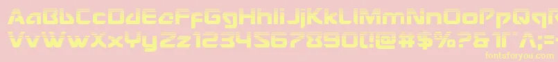 Шрифт Usangelhalf – жёлтые шрифты на розовом фоне