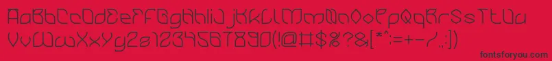 BambooChopsticks-Schriftart – Schwarze Schriften auf rotem Hintergrund