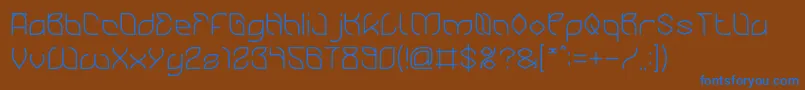 BambooChopsticks Font – Blue Fonts on Brown Background