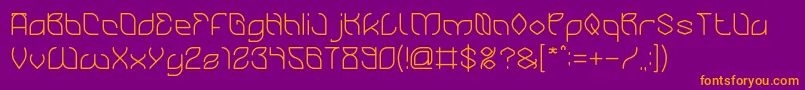 BambooChopsticks Font – Orange Fonts on Purple Background