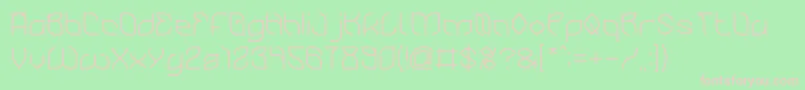 BambooChopsticks Font – Pink Fonts on Green Background