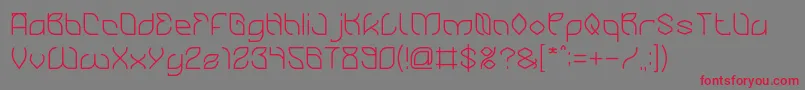 BambooChopsticks Font – Red Fonts on Gray Background