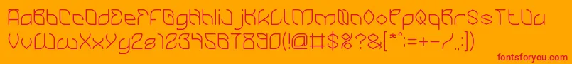 BambooChopsticks Font – Red Fonts on Orange Background