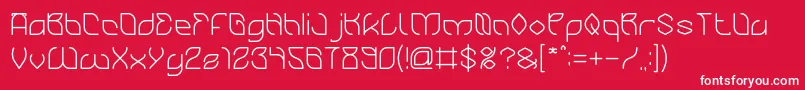BambooChopsticks Font – White Fonts on Red Background