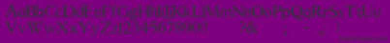 Quest Font – Black Fonts on Purple Background