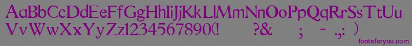 Quest Font – Purple Fonts on Gray Background