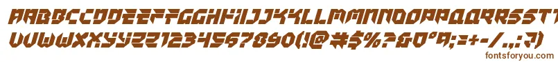 Tokyodrifterital Font – Brown Fonts on White Background