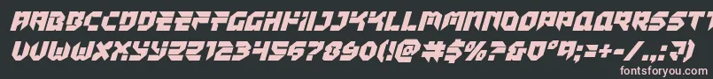 Tokyodrifterital Font – Pink Fonts on Black Background