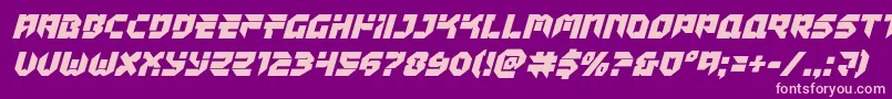 Tokyodrifterital Font – Pink Fonts on Purple Background
