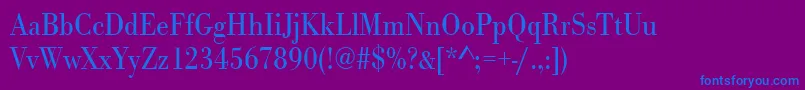 Urwbodonitligextnar Font – Blue Fonts on Purple Background