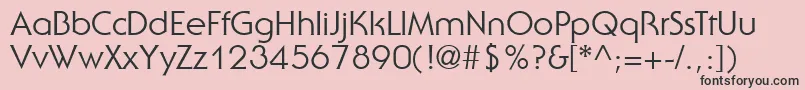 UbiqGothicSsi Font – Black Fonts on Pink Background