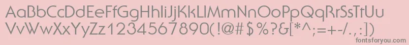 UbiqGothicSsi Font – Gray Fonts on Pink Background