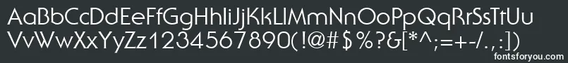 UbiqGothicSsi Font – White Fonts on Black Background