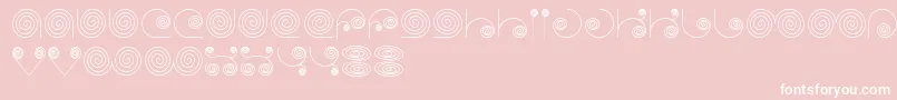 Selfregion Font – White Fonts on Pink Background