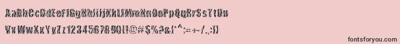 CowsInTheU.S. Font – Black Fonts on Pink Background