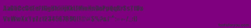 CowsInTheU.S.-Schriftart – Schwarze Schriften auf violettem Hintergrund