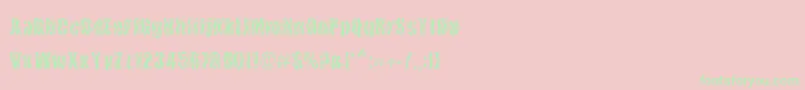 CowsInTheU.S. Font – Green Fonts on Pink Background