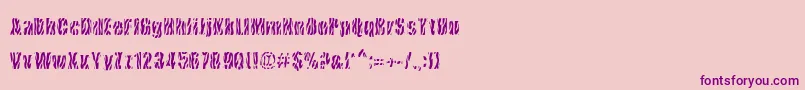 CowsInTheU.S. Font – Purple Fonts on Pink Background