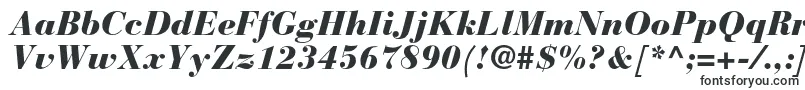 Шрифт BauerbodonistdBlackitalic – шрифты для титров