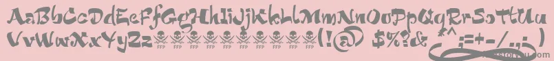 More about BucaneraFontFfp Font BucaneraFontFfp Font – Gray Fonts on Pink Background