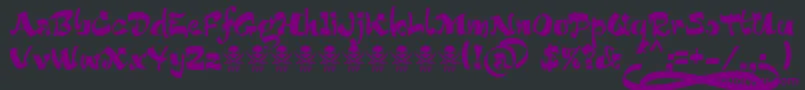 Подробнее о шрифте BucaneraFontFfp Шрифт BucaneraFontFfp – фиолетовые шрифты на чёрном фоне