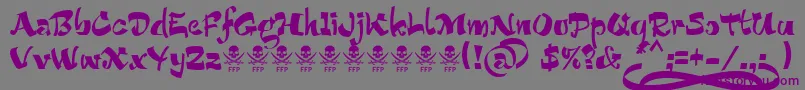 BucaneraFontFfp Font – Purple Fonts on Gray Background