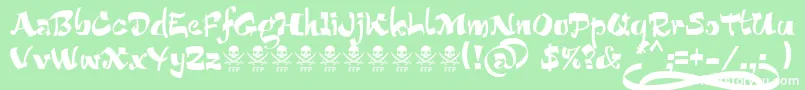 BucaneraFontFfp Font – White Fonts on Green Background